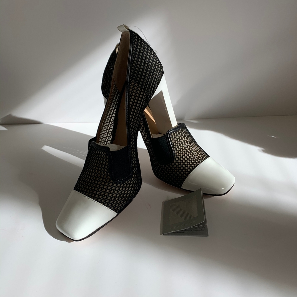 Reed Krakoff leather mesh high heel shoes size 37